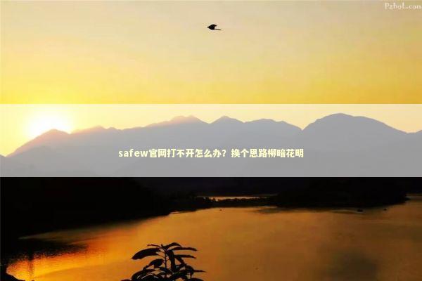 safew官网打不开怎么办？换个思路柳暗花明 IT技术